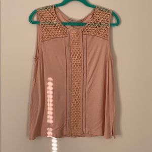 LOFT soft pink tank size L